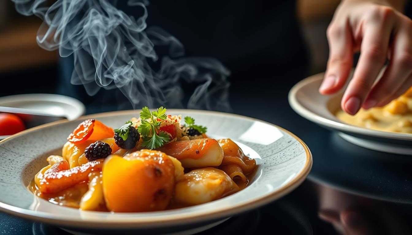 Ingredients prepared for a simple home dinner