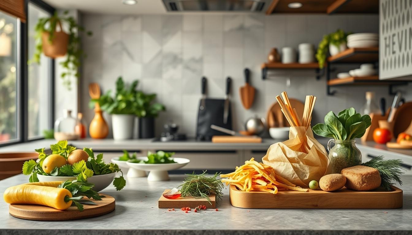 Ingredients prepared for a fast weeknight meal